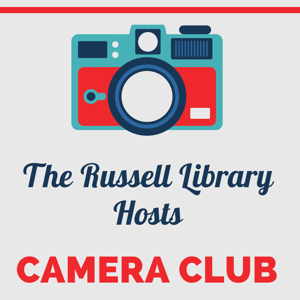 Link to Camera Club information, hosted by the Russell Library.